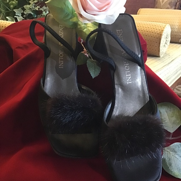 Enzo Angiolini Shoes - Enzo Angioilini Mink slingback chunky heel shoes  gorgeous